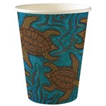 BIOPAK BIOCUP INDIGENOUS CUP SINGLE WALL 390ML PACK 50