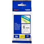 BROTHER TZE111 LAMINATED LABELLING TAPE 6MM BLACK ON CLEAR