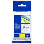 BROTHER TZE223 LAMINATED LABELLING TAPE 9MM BLUE ON WHITE