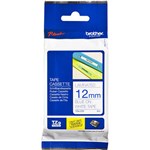 BROTHER TZE233 LAMINATED LABELLING TAPE 12MM BLUE ON WHITE