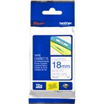 BROTHER TZE243 LAMINATED LABELLING TAPE 18MM BLUE ON WHITE
