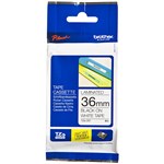 BROTHER TZE261 LAMINATED LABELLING TAPE 36MM BLACK ON WHITE