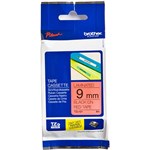 BROTHER TZE421 LAMINATED LABELLING TAPE 9MM BLACK ON RED