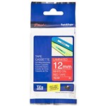 BROTHER TZE435 LAMINATED LABELLING TAPE 12MM WHITE ON RED