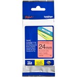BROTHER TZE451 LAMINATED LABELLING TAPE 24MM BLACK ON RED