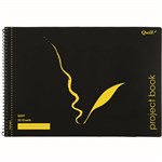 QUILL PROJECT BOOK 70GSM PP 20 PAGE 252 X 360MM BLACK