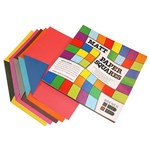 BRENEX MATT SQUARE PAPER SHAPES DOUBLE SIDE 254 X 254MM ASSORTED PACK 120