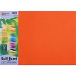 QUILL BOARD 210GSM A3 ORANGE PACK 25