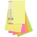 QUILL COLOURED A5 COPY PAPER 80GSM FLUORO ASSORTED PACK 250 SHEETS