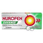 NUROFEN ZAVANCE IBUPROFEN 256MG PACK 12