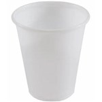 DISPOSABLE PLASTIC CUPS 180  200ML WHITE PK50   PLC06