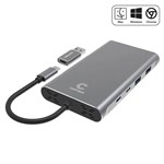 COMSOL USBC DUAL 4K HDMIDP MULTIPORT UNIVERSAL ADAPTER BLACK