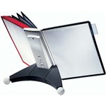 DURABLE SHERPA TABLE DISPLAY UNIT 10 PANELS A4 BLACKRED
