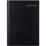 CUMBERLAND 57ECBK CASEBOUND DIARY WEEK TO VIEW A5 BLACK