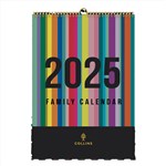 COLLINS EDGE RAINBOW WALL CALENDAR EDFC135 MONTH TO VIEW A3