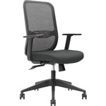 BRINDIS TASK CHAIR HIGH MESH BACK NYLON BASE ARMS SLATE