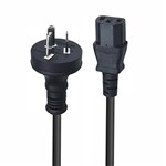 LINDY 30934 POWER CABLE 3 PIN PLUG TO IECC13 SOCKET 3M BLACK