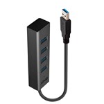 LINDY 43324 4PORT HUB USBA 30 BLACK