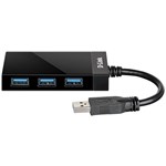 DLINK DUB1341 SUPER SPEED 4PORT HUB USBA 30 BLACK