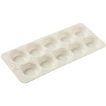 EDUCATIONAL COLOURS PAINT PALETTE RECTANGULAR PLASTIC 10WELL WHITE