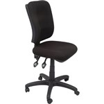 RAPIDLINE EG400 ERGONOMIC TYPIST CHAIR SQUARE BACK SEATBACK TILT BLACK