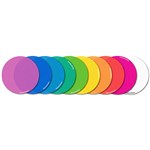 ELIZABETH RICHARDS ON YOUR MARKS HOOK AND LOOP DOTS 140MM ASSORTED PACK 10