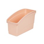 ELIZABETH RICHARDS PLASTIC BOOK AND STORAGE TUB CORAL