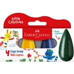 FABERCASTELL LITTLE CREATIVES EASY GRASP BULB CRAYON ASSORTED SET 4