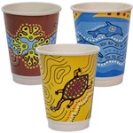 ENVIROCHOICE KEIP SERIES INDIGENOUS CUP DOUBLE WALL 390ML PACK 25