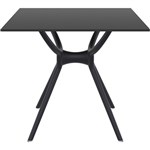 SIESTA AIR TABLE 800 X 800MM BLACK