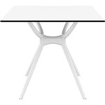 SIESTA AIR TABLE 800 X 800MM WHITE
