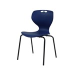 SYLEX ROSWELL CHAIR 4LEG 310MM BLUE SEAT BLACK FRAME