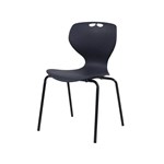 SYLEX ROSWELL 4 LEG STOOL 750MM CHARCOAL SEAT BLACK FRAME