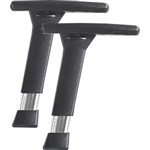 TRUMAN ADJUSTABLE CHAIR ARMS BLACK PACK 2