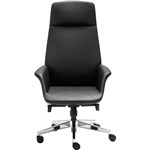 RAPIDLINE ACCORD CHAIR HIGH LEATHER BACK BLACK