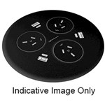RAPIDLINE BLINKY 3GPO 3USB TAG LEAD BLACK