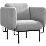 RAPIDLINE CAPRI LOUNGE CHAIR 1SEATER LIGHT GREY