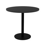 RAPIDLINE ESTILLO ROUND TABLE DISC BASE 900 X 755MM BLACK TOP AND BLACK PC