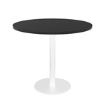 RAPIDLINE ESTILLO ROUND TABLE DISC BASE 900 X 755MM BLACK TOP AND WHITE PC
