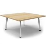 RAPIDLINE ETERNITY COFFEE TABLE 900 X 900MM NATURAL OAKWHITE SATIN