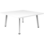 RAPIDLINE ETERNITY COFFEE TABLE 900 X 900MM NATURAL WHITEWHITE SATIN