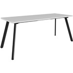 RAPIDLINE ETERNITY MEETING TABLE 1800 X 750MM NATURAL WHITEBLACK