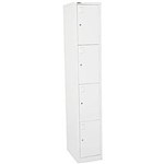 GO STEEL LOCKER 4 DOOR 380 X 455 X 1830MM SILVER GREY
