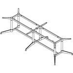 RAPIDLINE TYPHOON MEETING TABLE FRAME 2742 X 1112MM BLACK