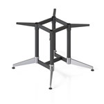 RAPIDLINE TYPHOON ROUND MEETING TABLE FRAME 892 X 725MM BLACK PC POLISHED ALUMINIUM