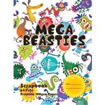 MEGA BEASTIES PREMIUM SCRAPBOOK 100GSM 64 PAGE 335 X 240MM