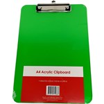 GNS CLIPBOARD ACRYLIC A4 GREEN