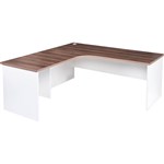 OM PREMIER RADIAL WORKSTATION 2 PIECE LHS 1800 X 1800 X 700 X 720MM CASNANWHITE