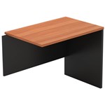 OM DESK RETURN 900 X 600 X 720MM CHERRYCHARCOAL