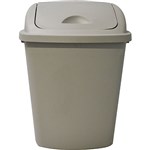 ITALPLAST HEAVY DUTY SWING TOP BIN 42 LITRE GREY